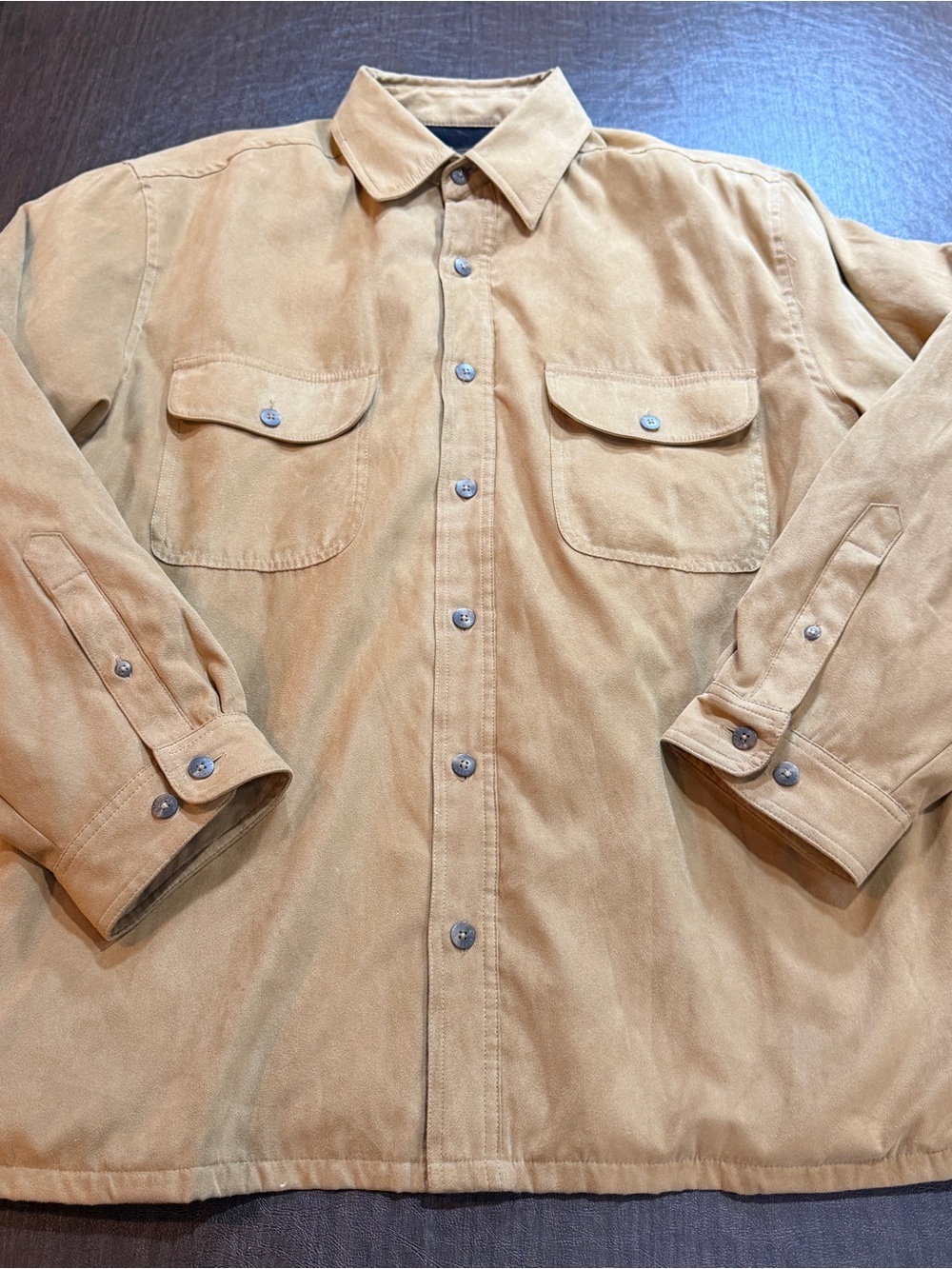 Men's Weatherproof Tan Shacket New with Tags Sz L